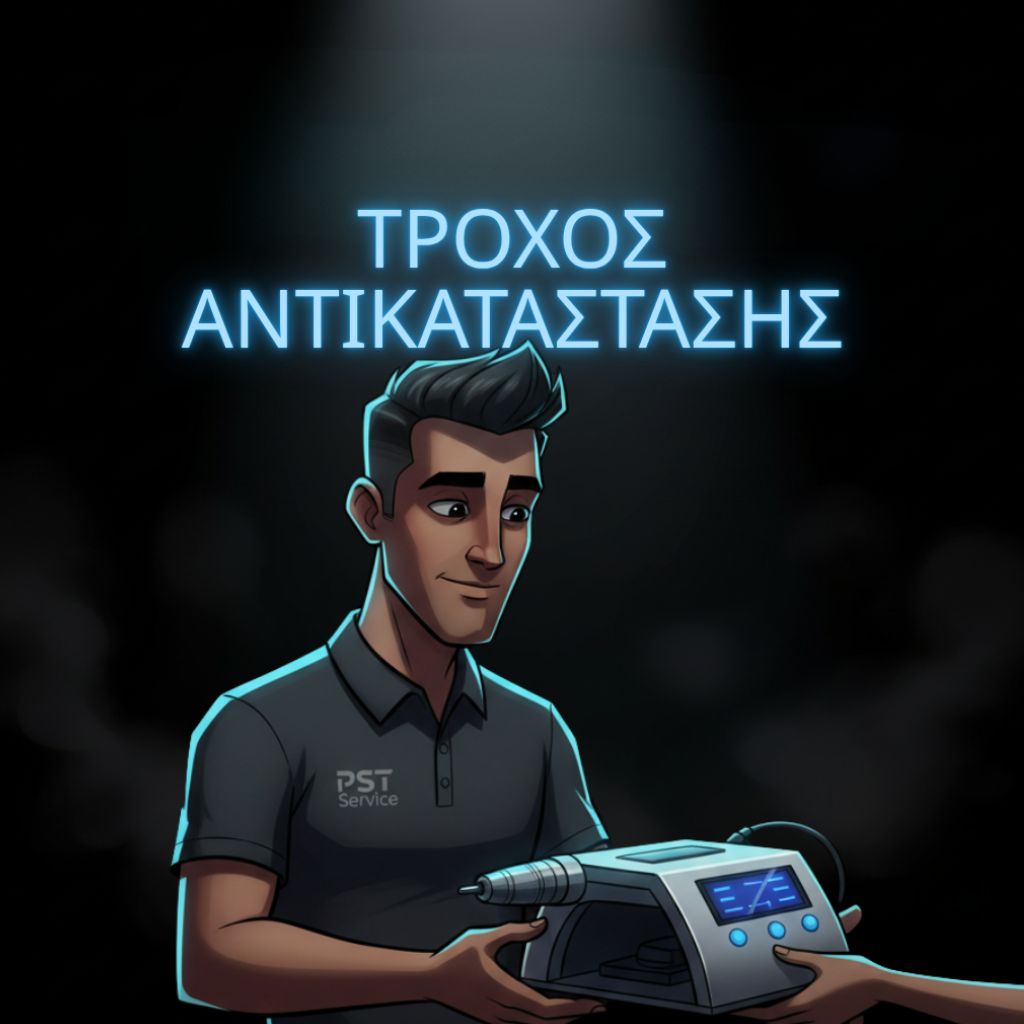 φεδρικός επαγγελματικός τροχός αντικατάστασης νυχιών από το PST Service. Άμεση εξυπηρέτηση και επισκευή μηχανημάτων.