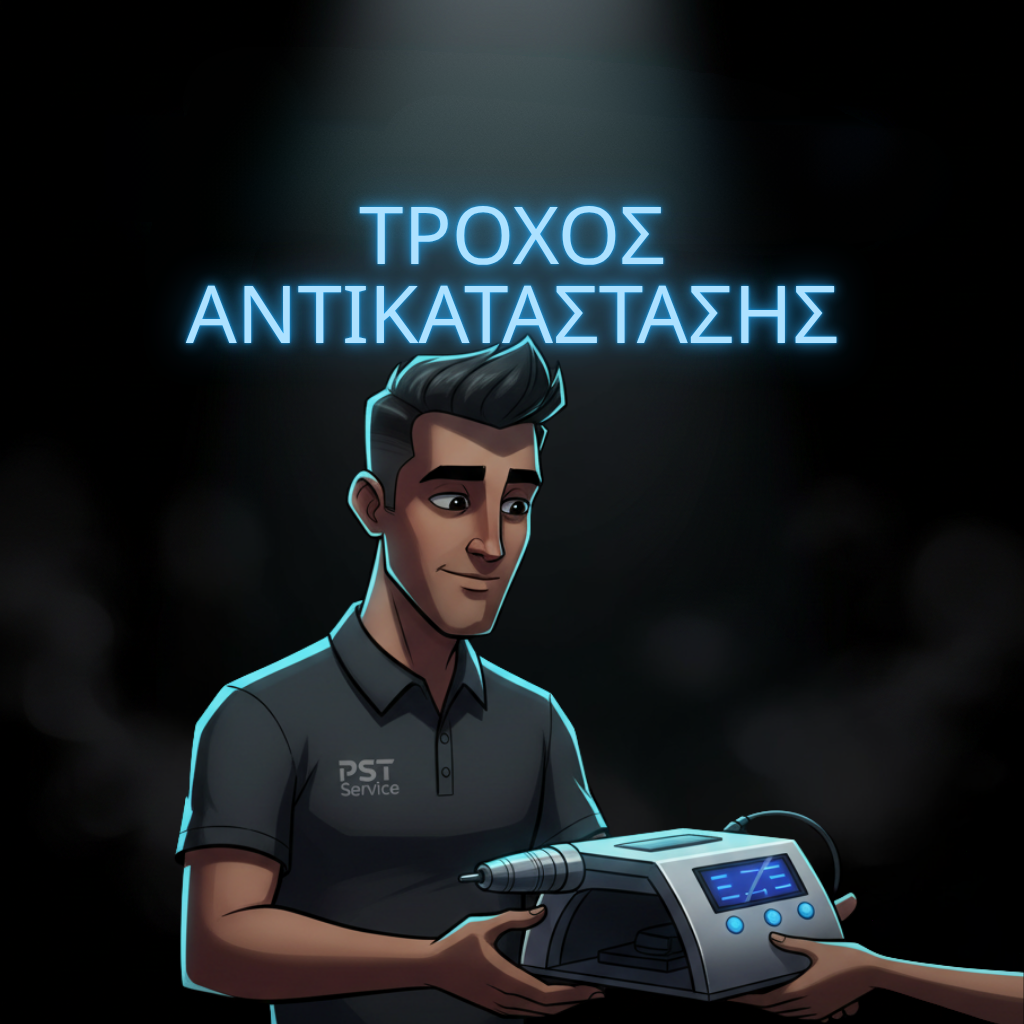 φεδρικός επαγγελματικός τροχός αντικατάστασης νυχιών από το PST Service. Άμεση εξυπηρέτηση και επισκευή μηχανημάτων.